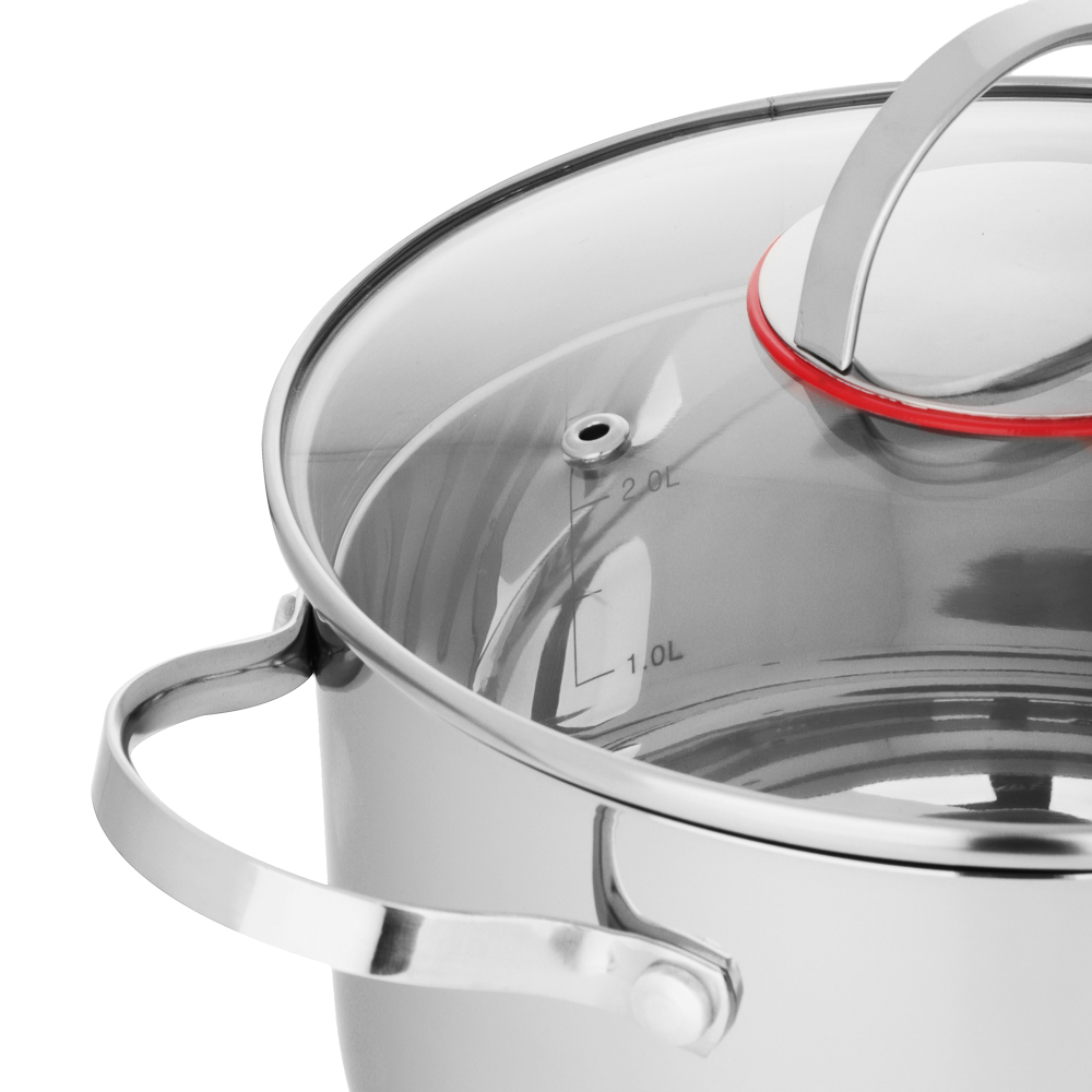 VETTA Бирмингем Кастрюля 22х13,5см, 4,8л, со стекл. крышкой, индукция, арт.№ 822-138