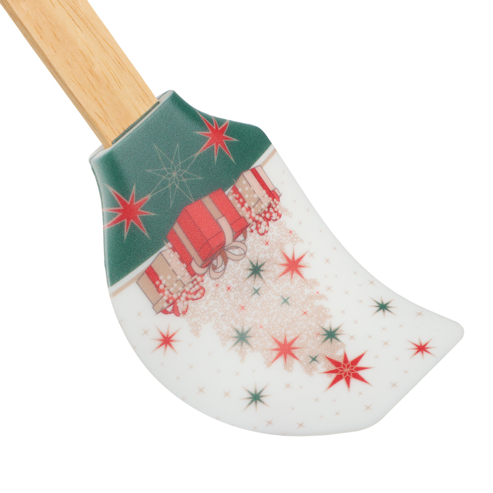 Новогодняя коллекция Набор 5 пр., коврик для выпечки, лопатка, формы для печенья 3 шт нерж.сталь,сер, арт.№ 856-221