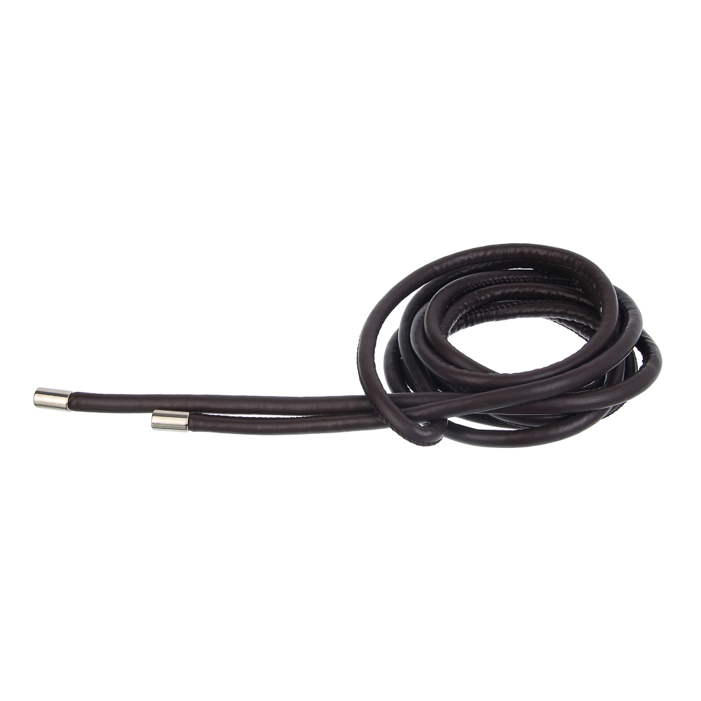 ЮL Ремень шнур, ПУ, металл, ширина 0,8см, длина 260см, 2 цвета, РЖ25-03, арт.№ 311-436