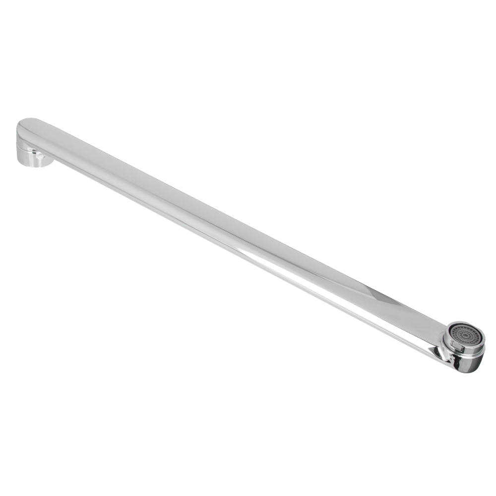 Излив смесителя для ванны, плоский прямой, 40см, нерж. сталь, арт.№ 565-013