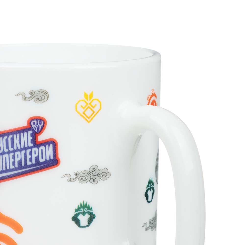 BY Русские Супергерои Шэн Набор посуды 3 пред, тар. 20см, салат.500мл, кружка 300мл, опал, под.упак., арт.№ 818-055