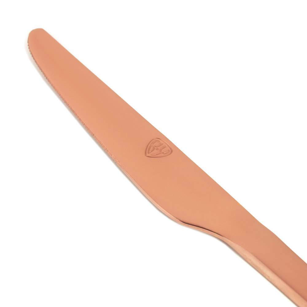 BY COLLECTION Ларре Нож столовый, 1 пр. на блистере, нерж.сталь 18/10 (white line), арт.№ 815-408