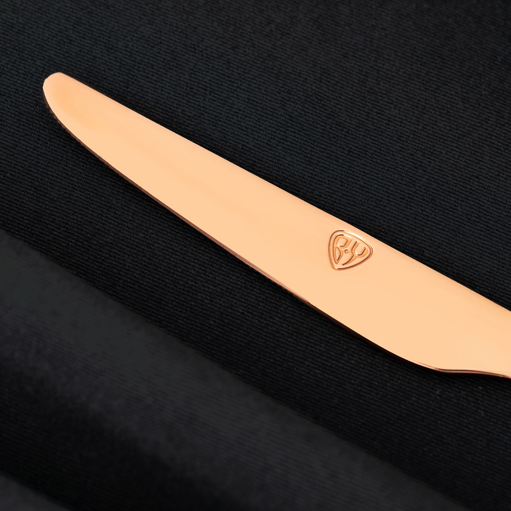 BY COLLECTION Ларре Нож столовый, 1 пр. на блистере, нерж.сталь 18/10 (white line), арт.№ 815-408