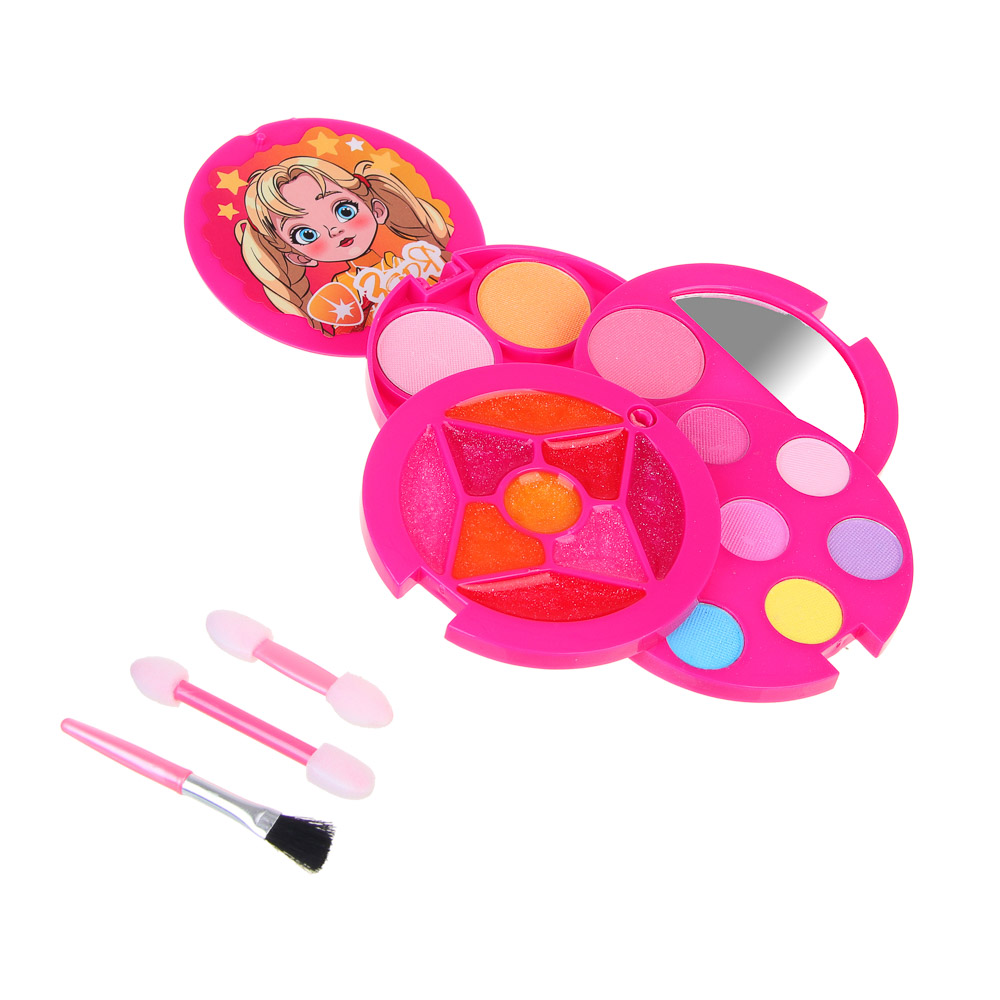 BY Русские Супергерои Набор детской косметики: тени, блески для губ, аппликатор, зеркало, #77020, арт.№ 330-557