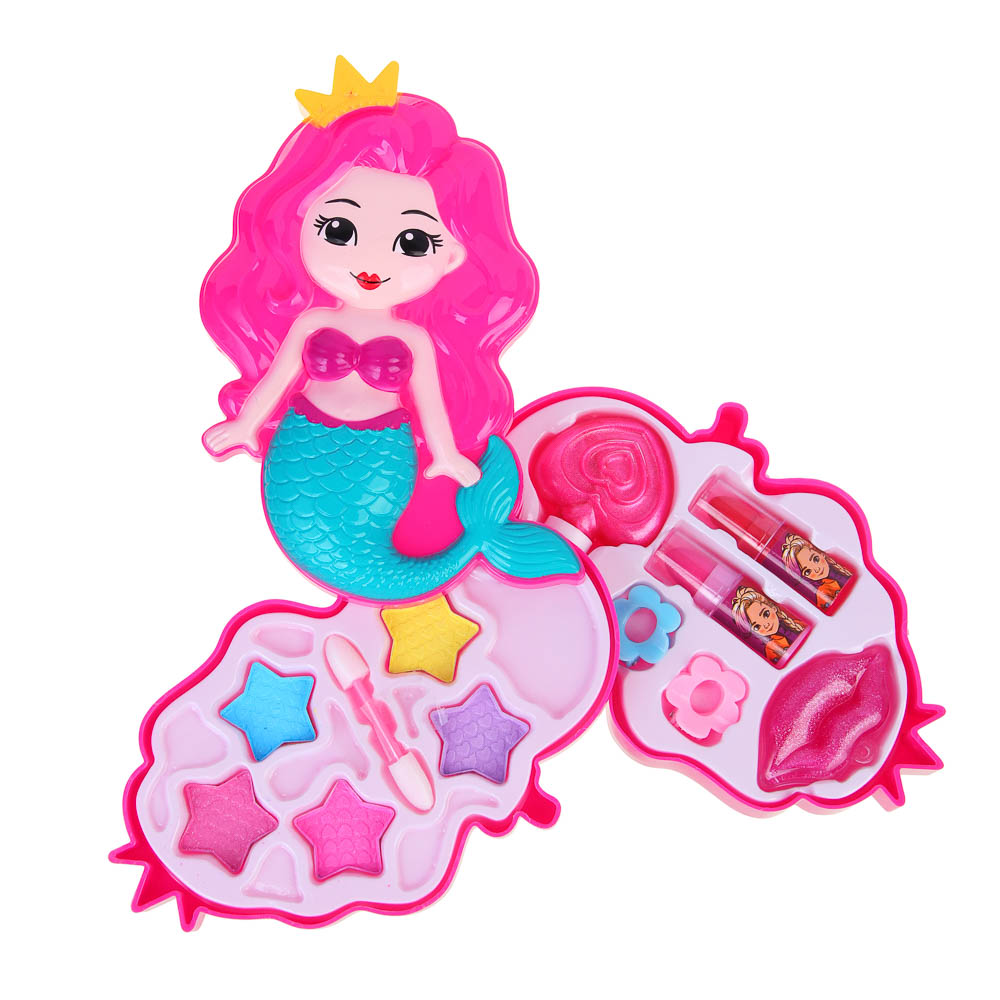 BY Русские Супергерои Набор детской косметики: тени, блеск, помады, лак, аппликатор, заколки, #10386, арт.№ 330-558