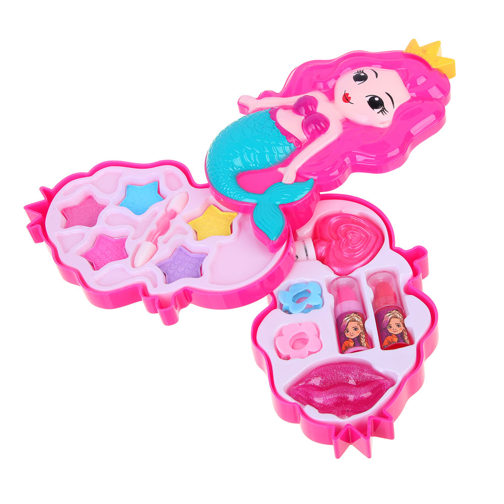 BY Русские Супергерои Набор детской косметики: тени, блеск, помады, лак, аппликатор, заколки, #10386, арт.№ 330-558