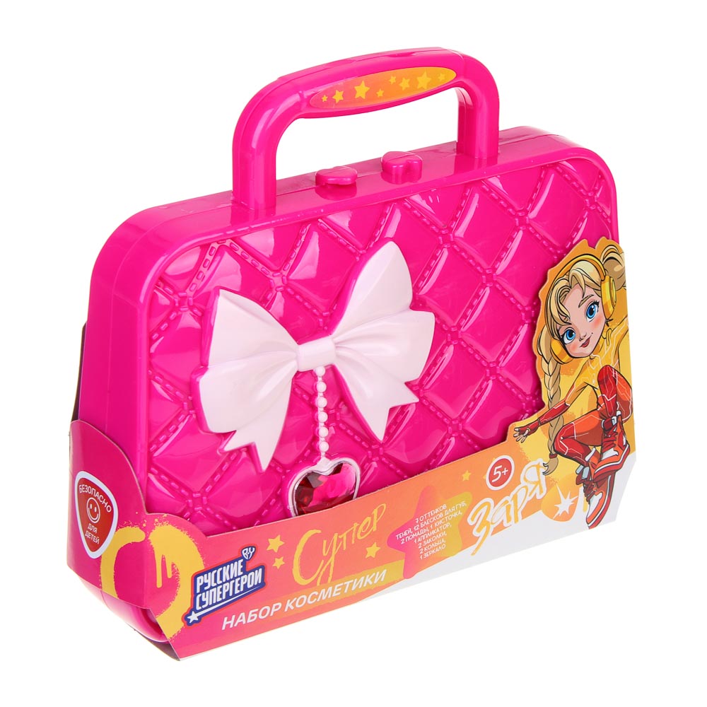 BY Русские Супергерои Набор детской косметики: тени, блески, помады, кольца, аппликатор, заколки, МП-1, арт.№ 330-560