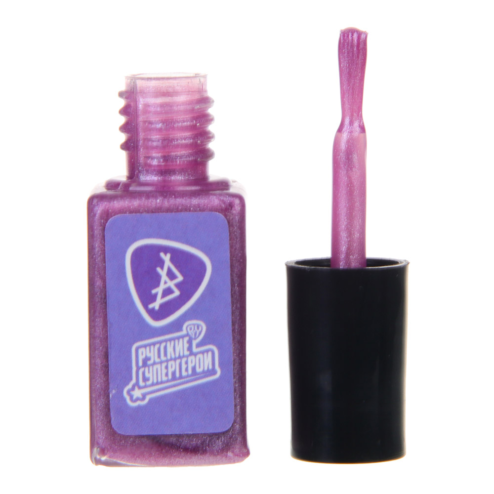 BY Русские Супергерои Набор детской косметики: тени, блески, лак, аппликатор, зеркало, #77107A, МП-2, арт.№ 330-561