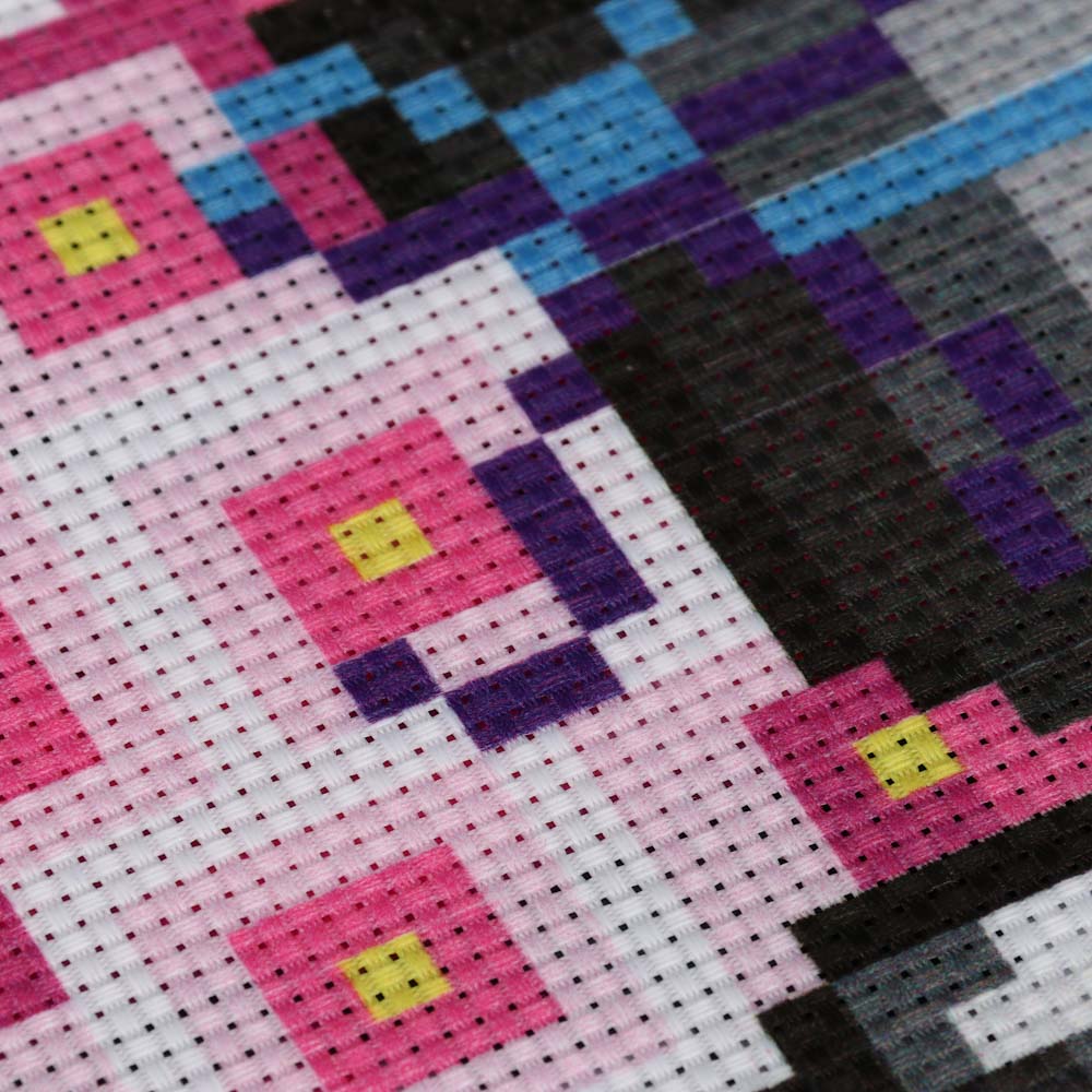 Набор для вышивания крестиком, канва, нити, игла, 20x27,5см, 12 дизайнов, арт.№ 366-209