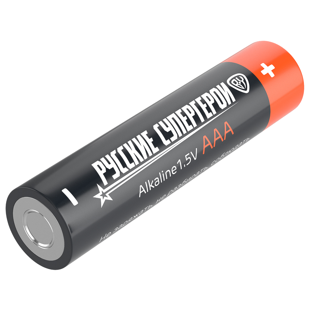 Батарейки AAA BY Русские Супергерои 4шт в блистере, щелочные, Герои, КОНЁК, арт.№ 917-026