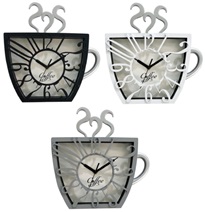 LADECOR CHRONO Часы настенные, 27,7х27,7х4,5см, пластик, 3 цвета, арт.№ 581-864