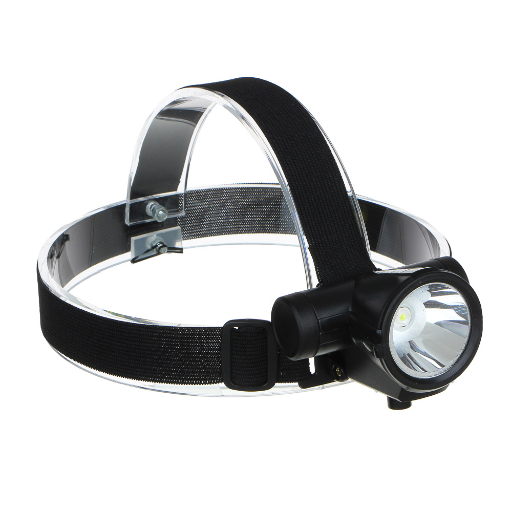 Фонарь налобный тм ЕРМАК, 1 LED, 3 Вт, 8х6х6,2 см, 2 режима, 1200мАч, USB кабель, пластик, арт.№ 221-018