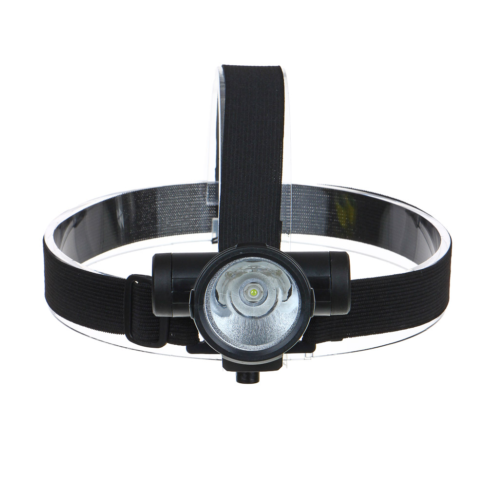 Фонарь налобный тм ЕРМАК, 1 LED, 3 Вт, 8х6х6,2 см, 2 режима, 1200мАч, USB кабель, пластик, арт.№ 221-018