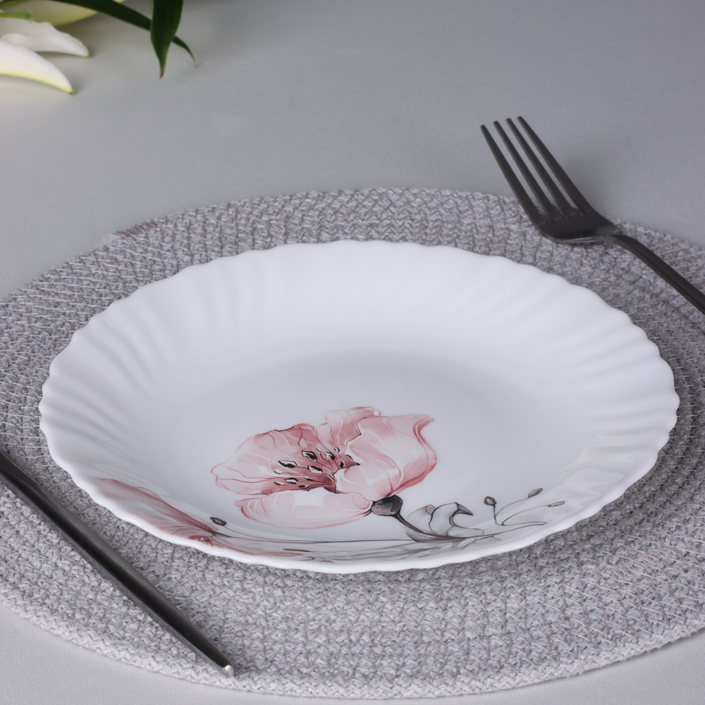 MILLIMI Роселла Тарелка десертная, опаловое стекло, 19см, арт.№ 818-877