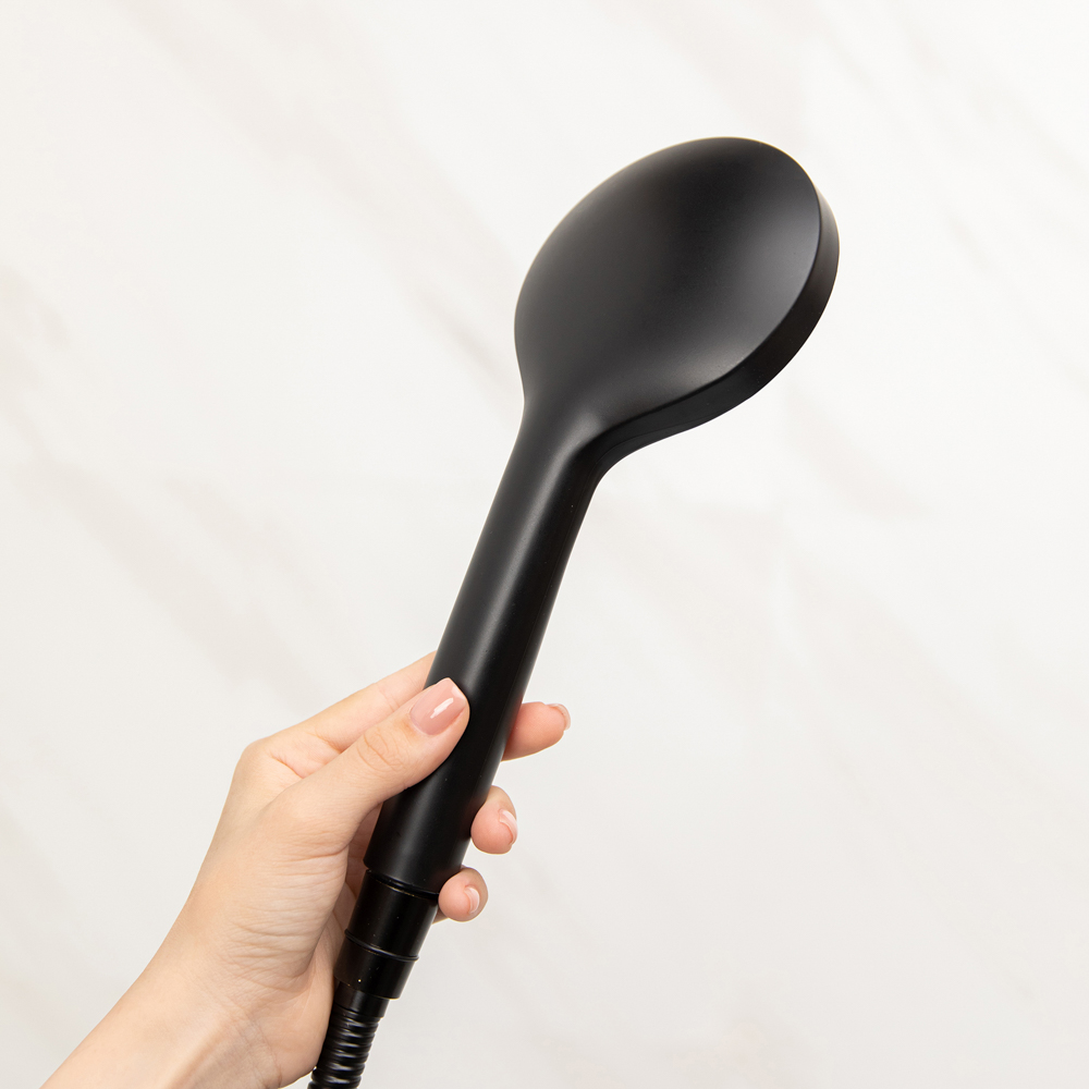 RAIN Набор для душа, лейка 100мм, 1 режим, шланг 150см, держатель, черный, арт.№ 545-001