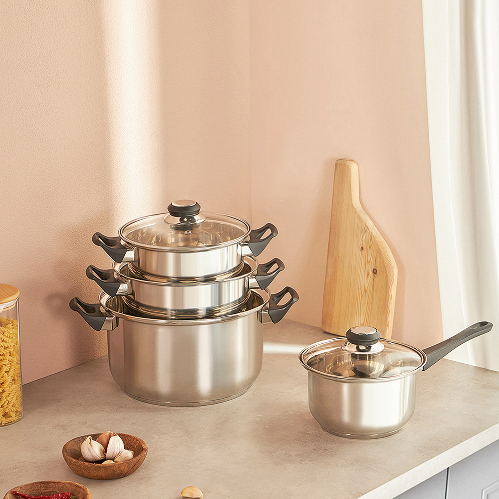 Стрейтон Ковш 16х9,5см, 1,4л, со стекл. крышкой, арт.№ 822-117