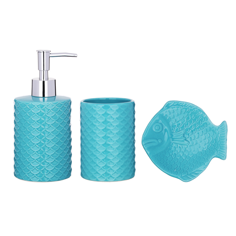 VETTA Набор для ванной 3 пр., керамика, "Лагуна", 2 дизайна, арт.№ 463-946