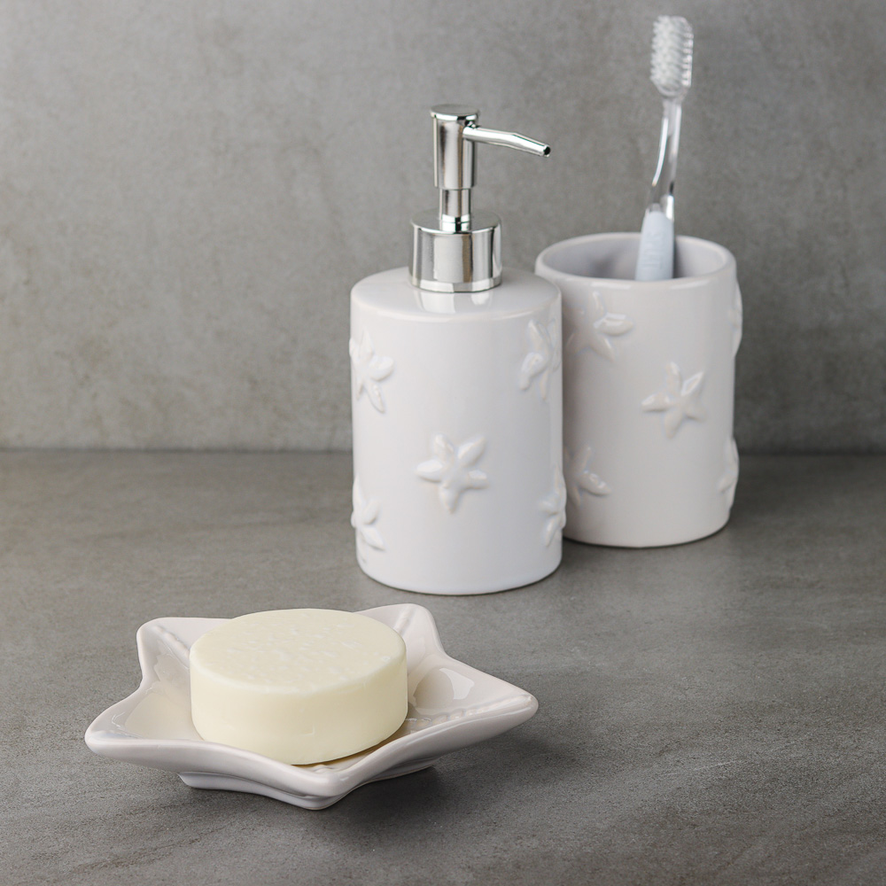 VETTA Набор для ванной 3 пр., керамика, "Лагуна", 2 дизайна, арт.№ 463-946