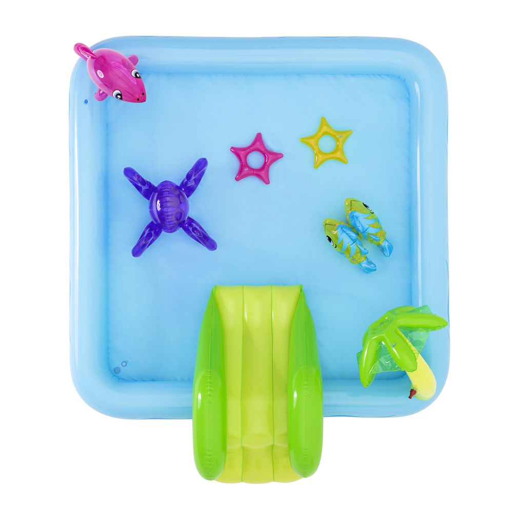 BESTWAY Бассейн надувной с брызгалкой и принадл. для игр "Аквариум", 239х206х86см, 308 л, 53052, арт.№ 013-018