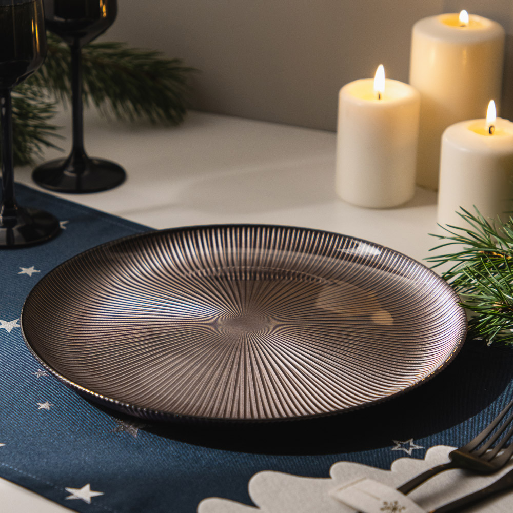 MILLIMI Ноэль Тарелка подстановочная, 26,5х1,5см, стекло, арт.№ 820-842