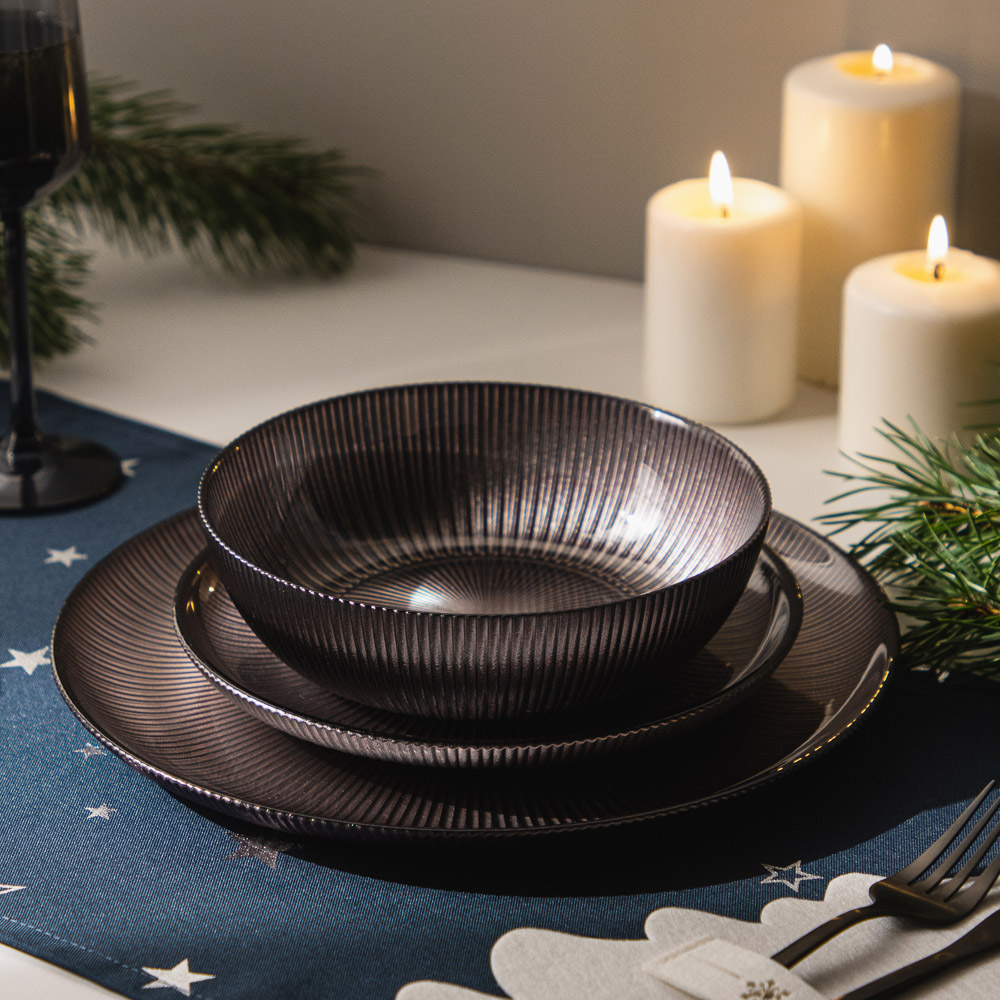 MILLIMI Ноэль Тарелка подстановочная, 26,5х1,5см, стекло, арт.№ 820-842