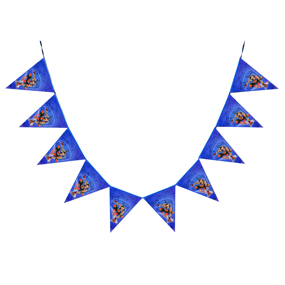 BY Супергерои вселенной Растяжка флажки, 230х29см, арт.№ 521-127