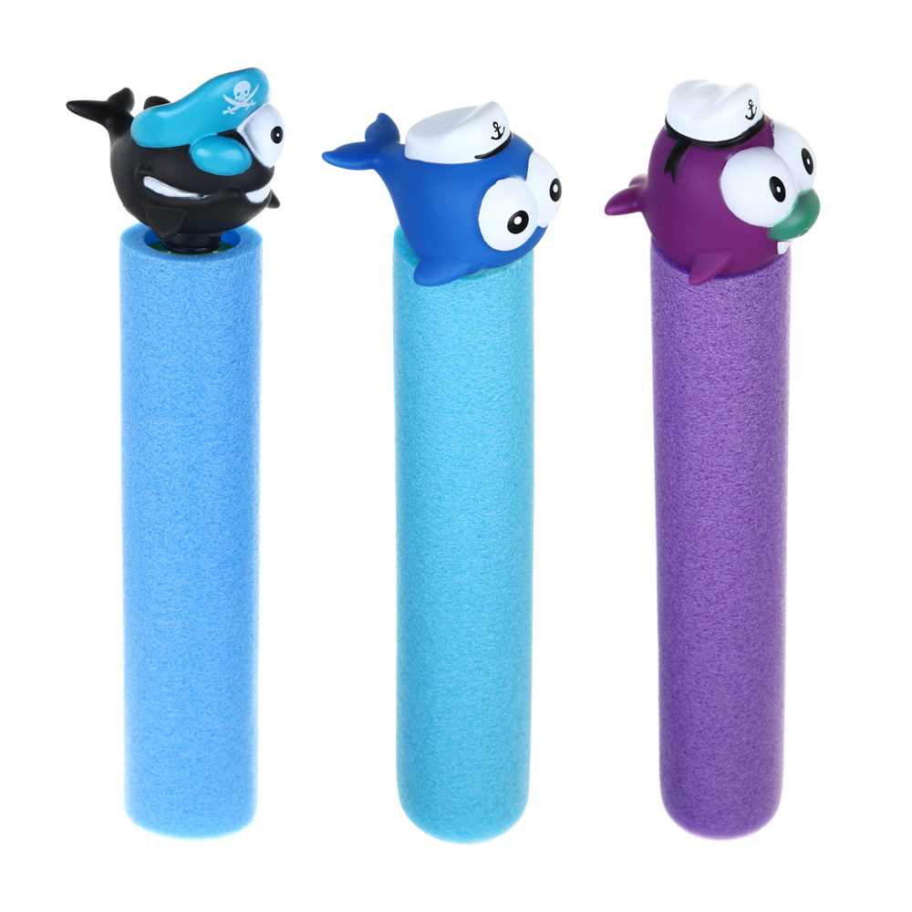 SILAPRO Помповая пушка, 35х5см, пластик, 3 вида, арт.№ 134-225