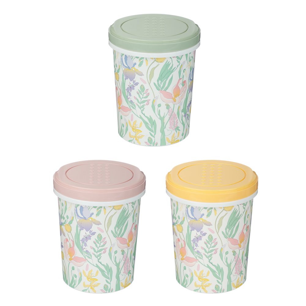 Ботаника Банка с завинчивающейся крышкой 1л, пластик, 3 цвета, арт.№ 861-566