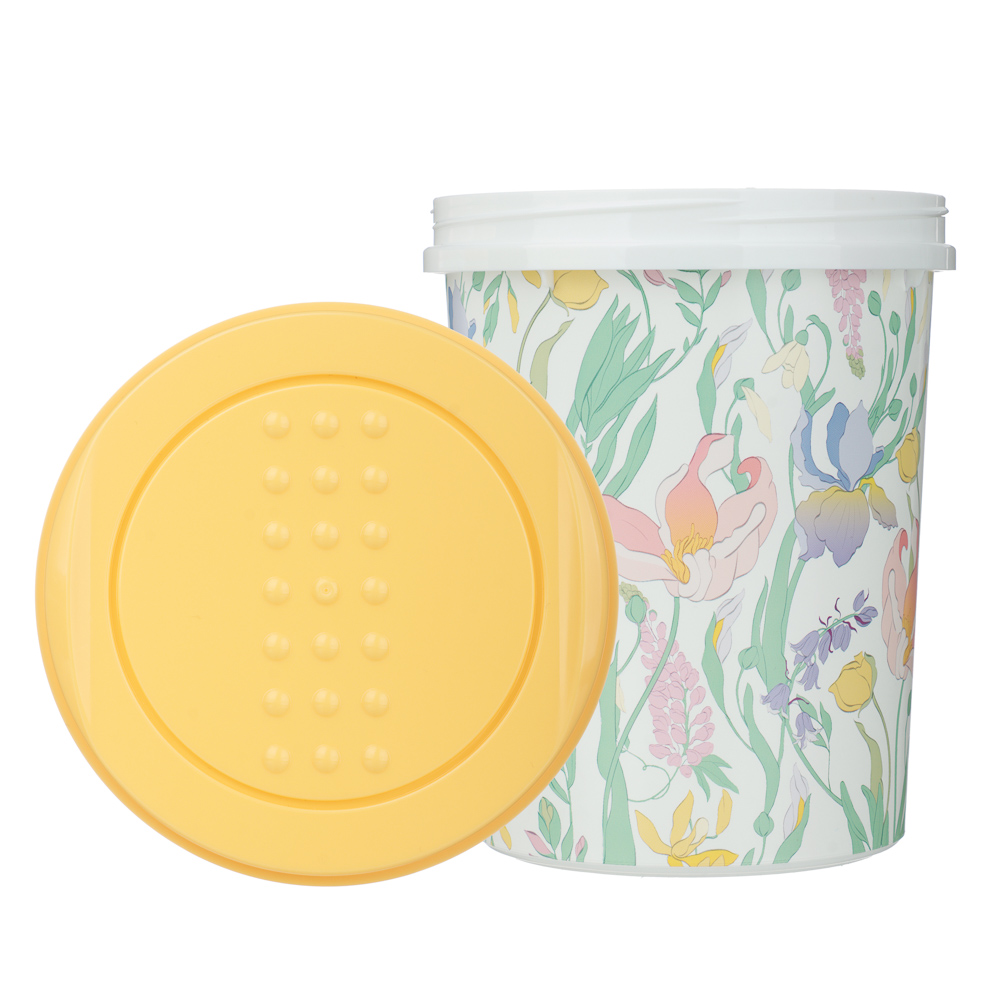 Ботаника Банка с завинчивающейся крышкой 1л, пластик, 3 цвета, арт.№ 861-566