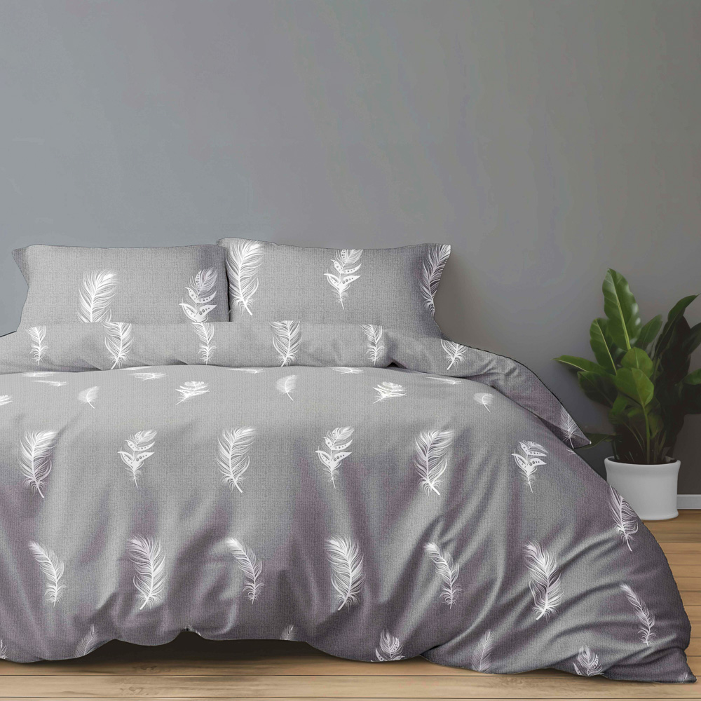 PROVANCE Комплект постельного белья 1,5 (4 предмета), бязь, 100% хлопок, перья, арт.№ 421-379
