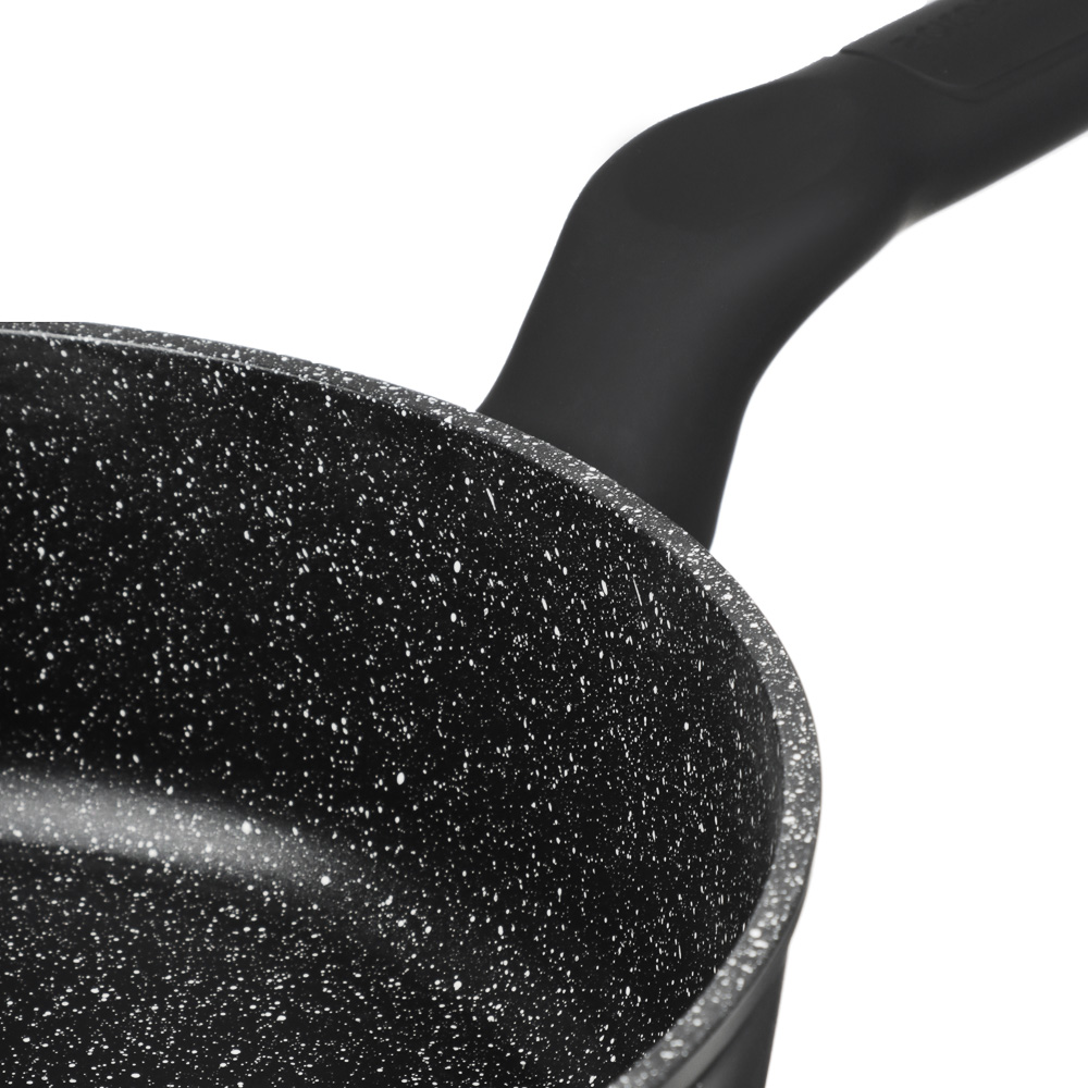 SATOSHI Стоун Сковорода литая глубокая d24см, антипригарное покрытие Мрамор, индукция, арт.№ 846-444