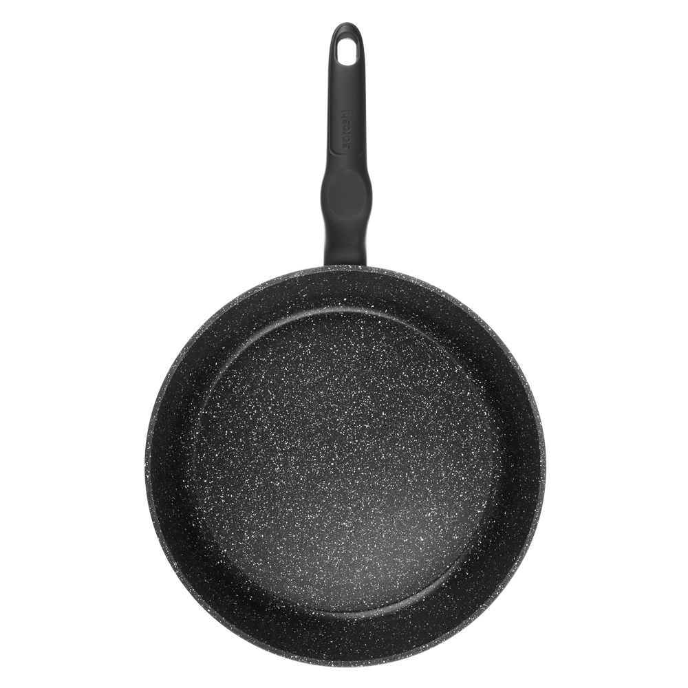 SATOSHI Стоун Сковорода литая глубокая d28см, антипригарное покрытие Мрамор, индукция, арт.№ 846-445