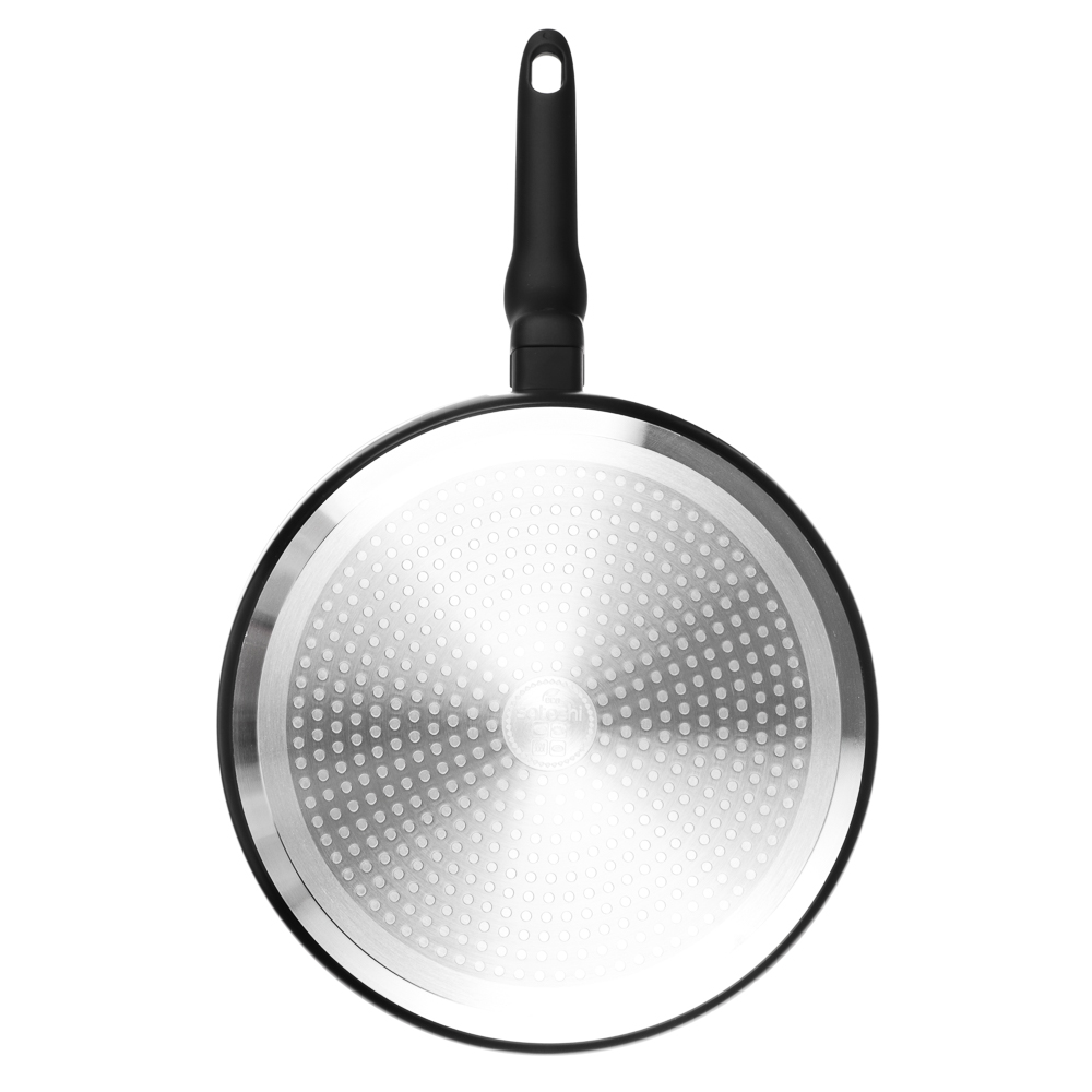 SATOSHI Стоун Сковорода литая глубокая d28см, антипригарное покрытие Мрамор, индукция, арт.№ 846-445