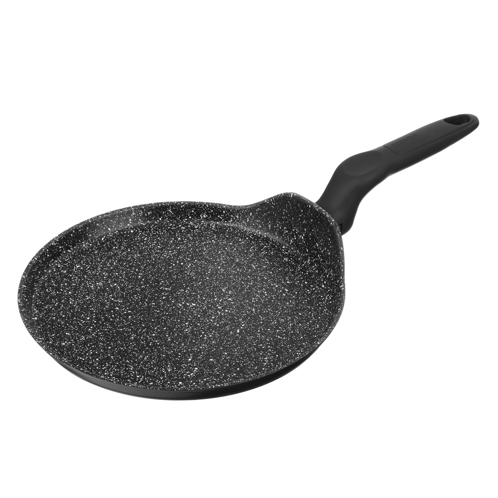 SATOSHI Стоун Сковорода литая блинная d24см, антипригарное покрытие Мрамор, индукция, арт.№ 846-446