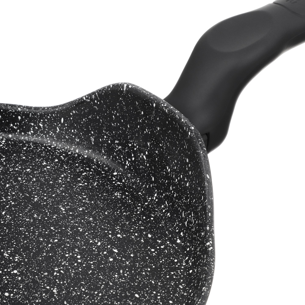 SATOSHI Стоун Сковорода литая блинная d24см, антипригарное покрытие Мрамор, индукция, арт.№ 846-446