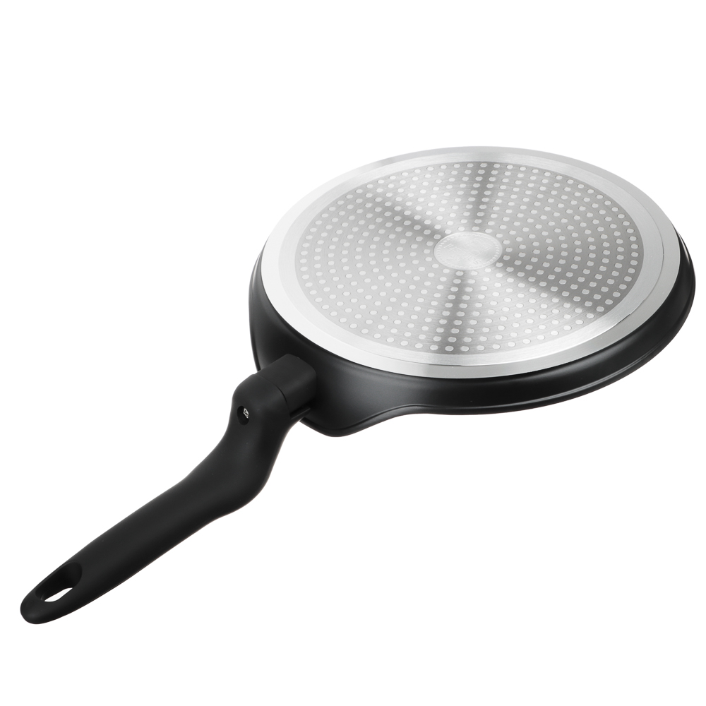 SATOSHI Стоун Сковорода литая блинная d24см, антипригарное покрытие Мрамор, индукция, арт.№ 846-446