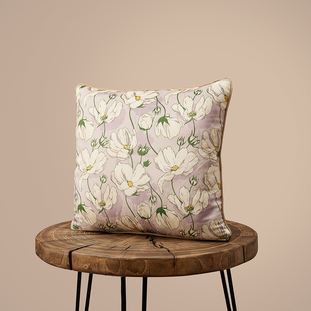 PROVANCE Дейзи Чехол для подушки велюр, 40х40см, 100% полиэстер, 3 цвета, арт.№ 488-153