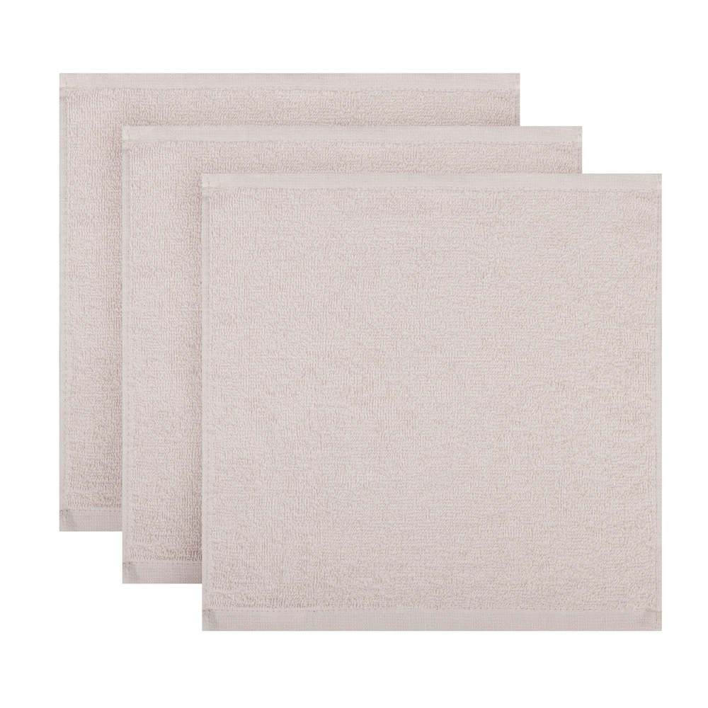 PROVANCE Дейзи Салфетки для уборки в наборе 3шт., 100% хлопок, 30х30см, подарочная упаковка, 2 цвета, арт.№ 488-155