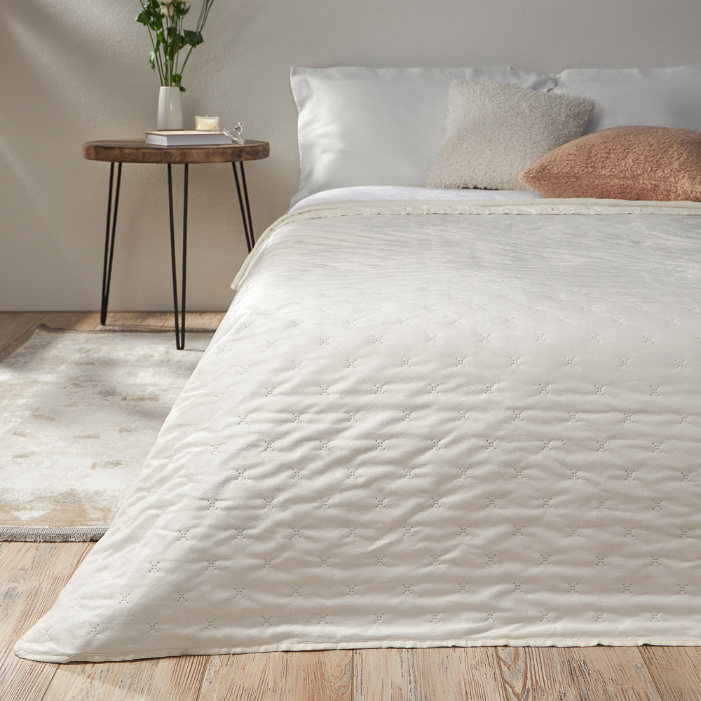 BY COLLECTION Дейзи Покрывало велюр однотонное 200х220см, 100% полиэстер, 2 цвета, арт.№ 488-158