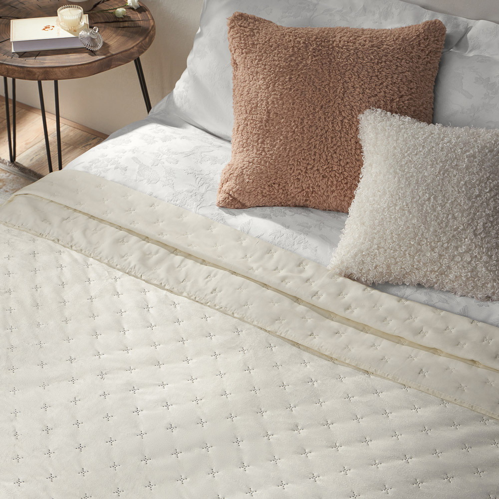 BY COLLECTION Дейзи Покрывало велюр однотонное 200х220см, 100% полиэстер, 2 цвета, арт.№ 488-158