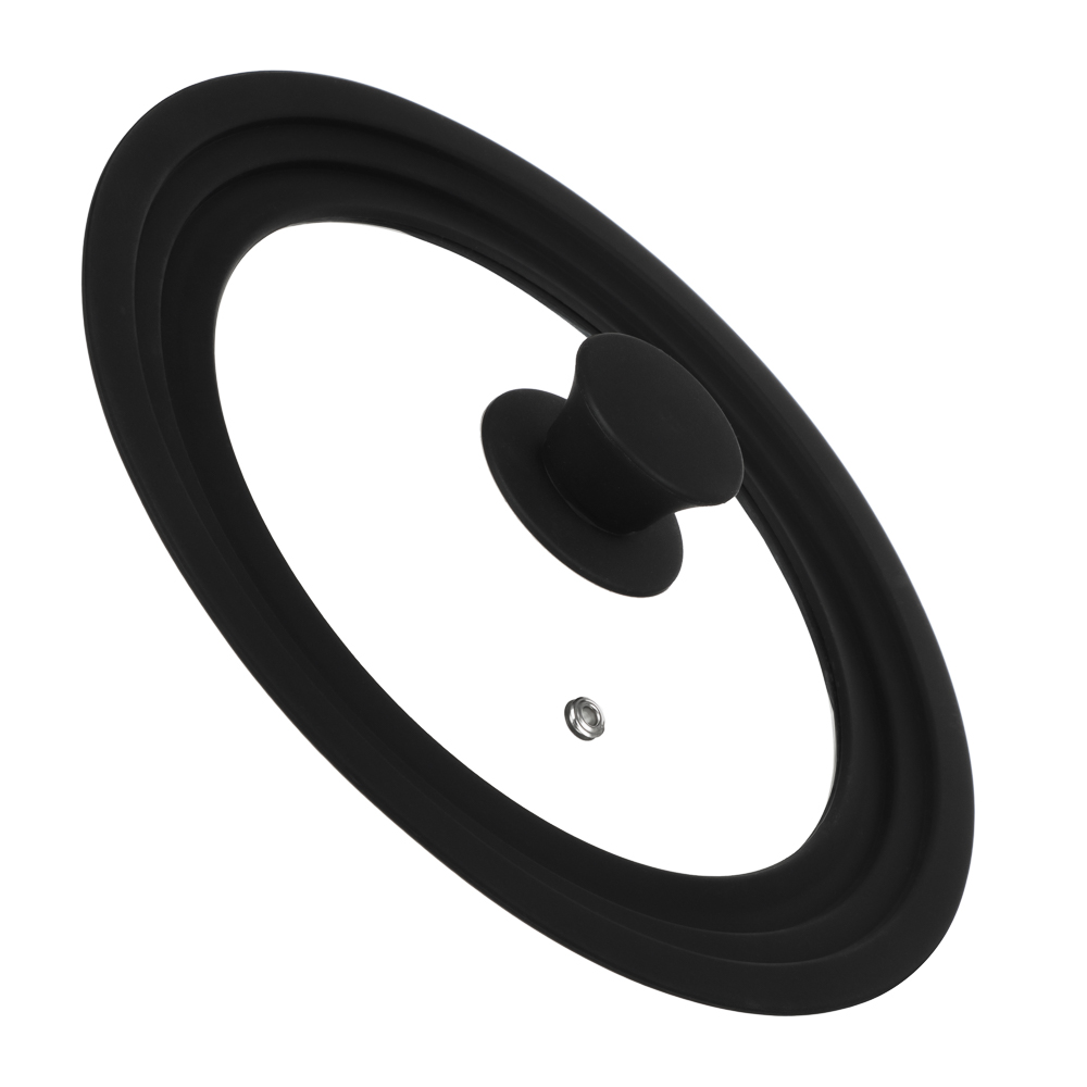 SATOSHI Крышка универсальная стекло/силикон с ручкой, 20-22-24см, арт.№ 848-074