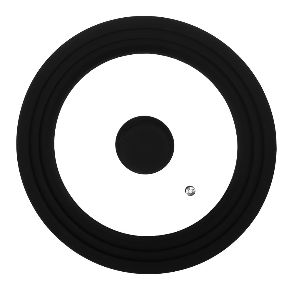 SATOSHI Крышка универсальная стекло/силикон с ручкой, 20-22-24см, арт.№ 848-074