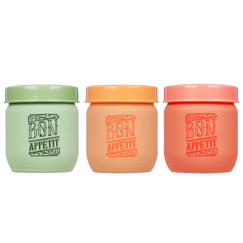 HEREVIN Акварель Банка для сыпучих продуктов, стекло, 425мл, 3 цвета, 172341-150, арт.№ 828-312