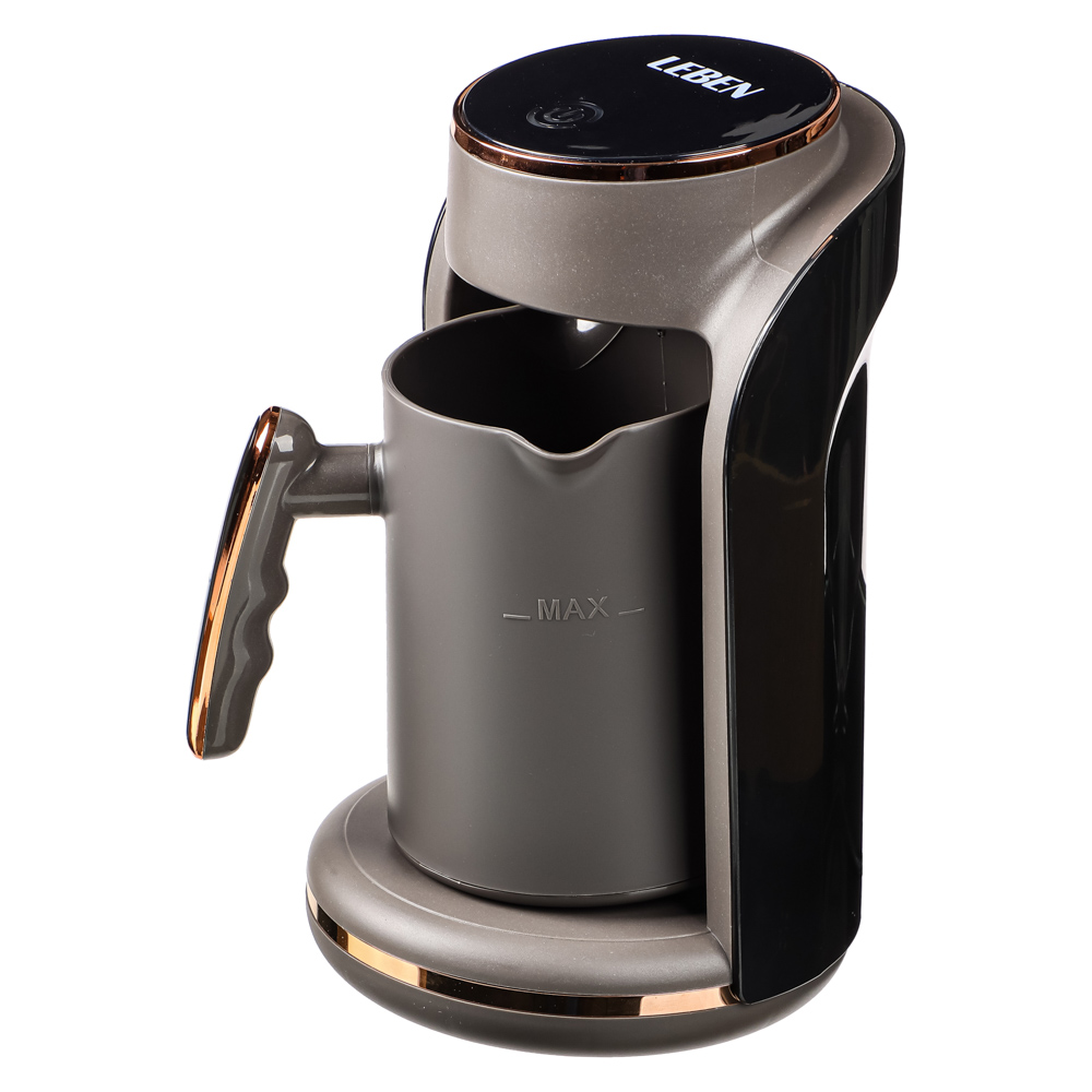 LEBEN Кофеварка-турка электрическая 550Вт, 250мл, корпус пластик, 2 цвета, арт.№ 475-045