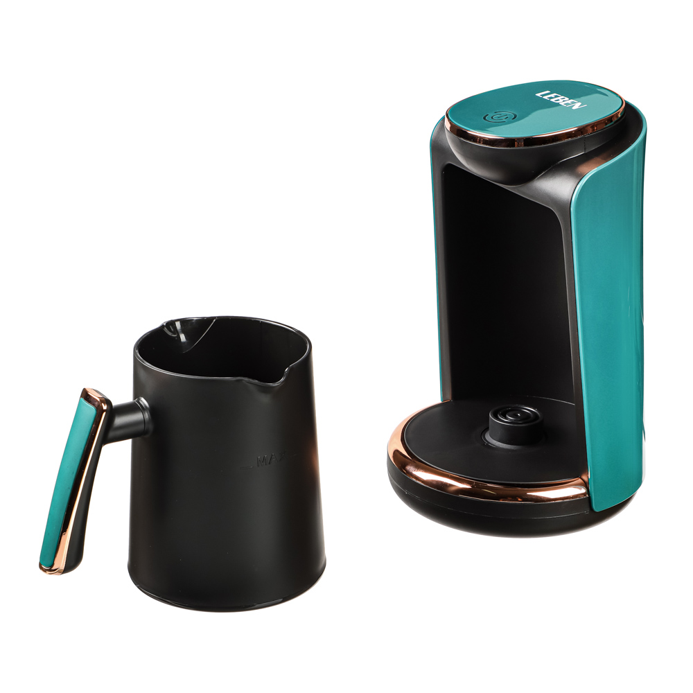 LEBEN Кофеварка-турка электрическая 550Вт, 250мл, корпус пластик, 2 цвета, арт.№ 475-045