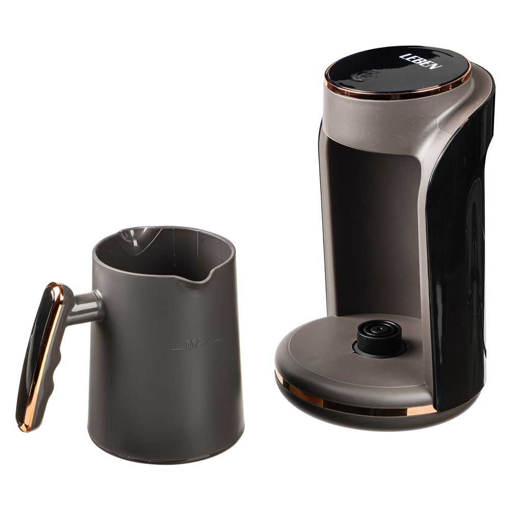 LEBEN Кофеварка-турка электрическая 550Вт, 250мл, корпус пластик, 2 цвета, арт.№ 475-045