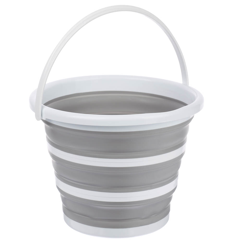Ведро для уборки, складное, 10 л, полипропилен, термопластичная резина, арт.№ 407-103