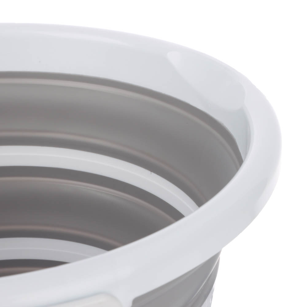 Ведро для уборки, складное, 10 л, полипропилен, термопластичная резина, арт.№ 407-103