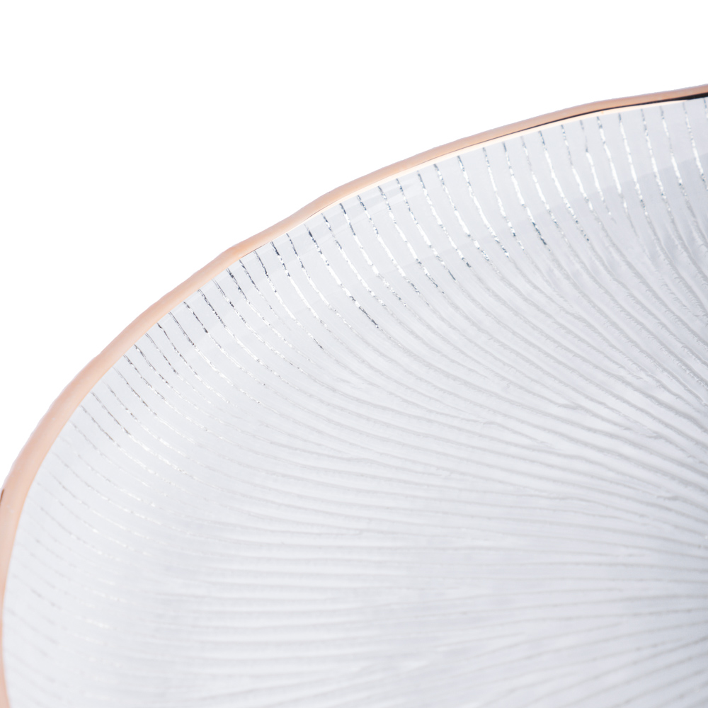 BY COLLECTION White Line Тарелка десертная, 19,5х1,5см, стекло, арт.№ 820-854