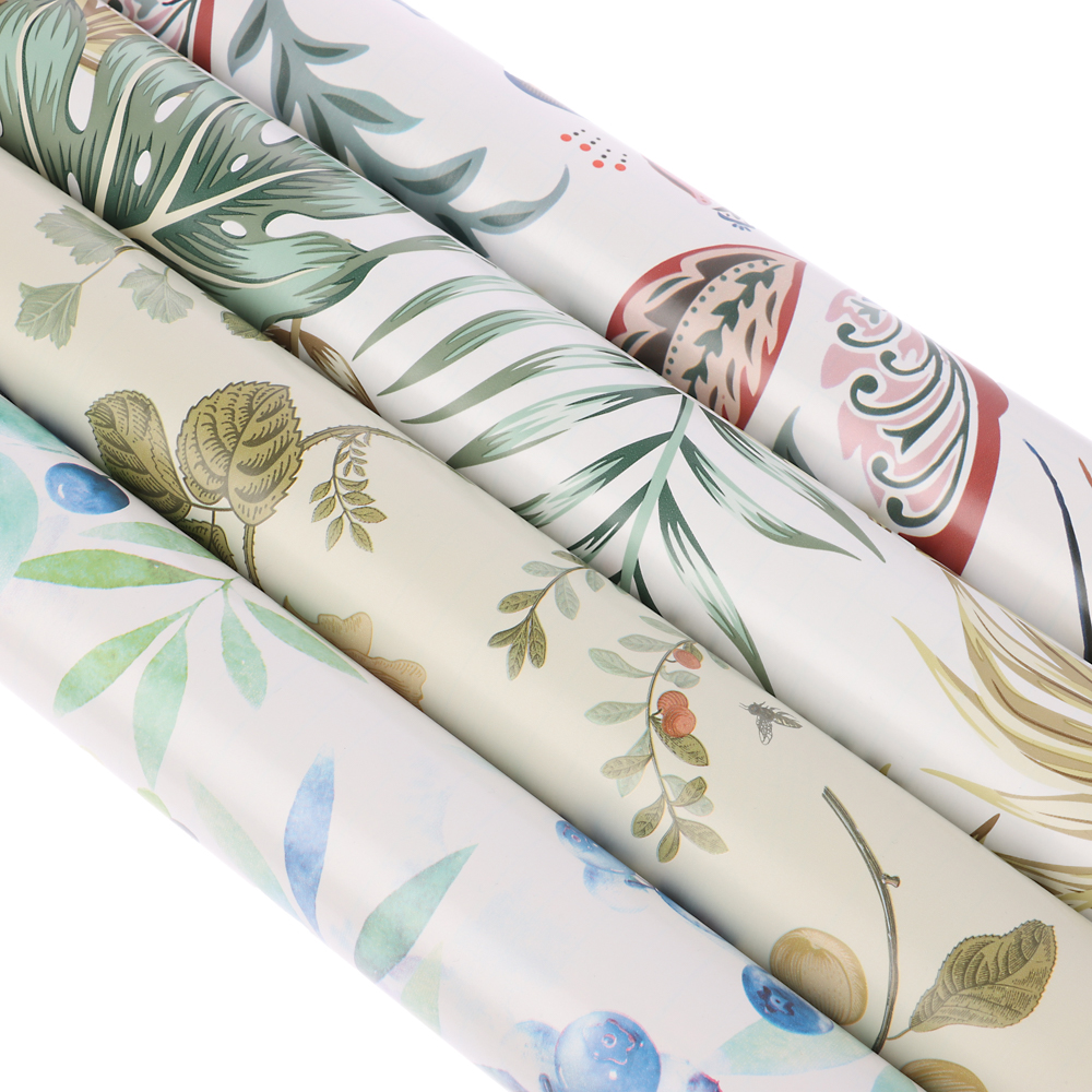 VETTA Пленка самоклеящаяся, 45см х 8м, ПВХ, "Цветы", 4 дизайна, арт.№ 416-211